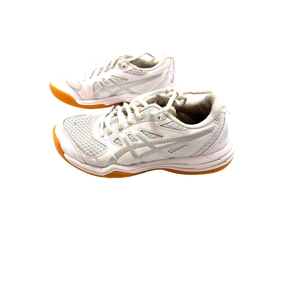 ASICS Upcourt 5 Women’s 6.5 White Silver Gum Volleyball Shoes 1072A088